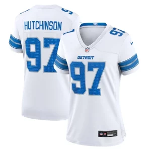 Outstanding Comfortable Marvelous Aidan Hutchinson Detroit Lions Nike Women's Game Jersey - White