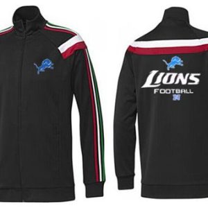 Outstanding Stylish Luxurious Fantastic NFL Detroit Lions Victory Jacket Black