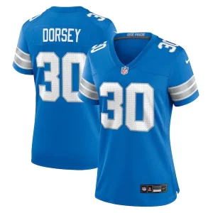 Outstanding Trendy Khalil Dorsey Detroit Lions Nike Women's Team Game Jersey - Blue