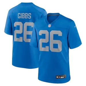 Premium Attractive Fabulous Jahmyr Gibbs Detroit Lions Nike Alternate Game Jersey - Blue