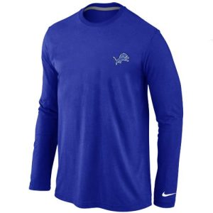 Premium Attractive Handsome Stylish Detroit Lions Sideline Legend Authentic Logo Long Sleeve T-Shirt Blue