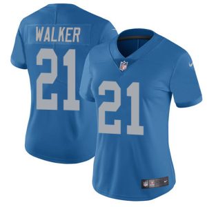 Premium Chic Stylish Lions #21 Tracy Walker Blue Throwback Women's Stitched NFL Vapor Untouchable Limited Jersey