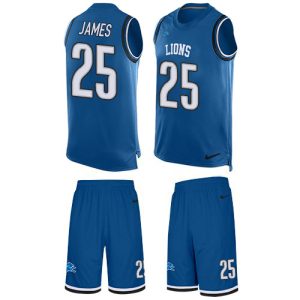 Premium Classic Trendy Lions #25 Craig James Blue Team Color Men's Stitched NFL Limited Tank Top Suit Jersey