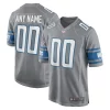 Premium Marvelous Detroit Lions Nike Alternate Custom Game Jersey - Gray