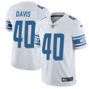 Premium Marvelous Stylish Trendy Lions #40 Jarrad Davis White Youth Stitched NFL Vapor Untouchable Limited Jersey