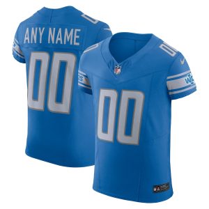 Premium Outstanding Cool Detroit Lions Custom Men's Blue Vapor F.U.S.E. Limited Jersey