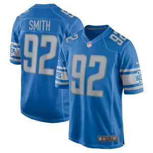Premium Sleek Authentic Chris Smith Detroit Lions Nike Team Game Jersey - Blue