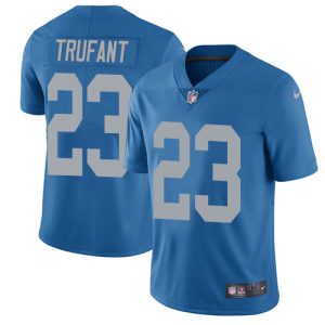 Sleek Chic Lions #23 Desmond Trufant Blue Throwback Youth Stitched NFL Vapor Untouchable Limited Jersey