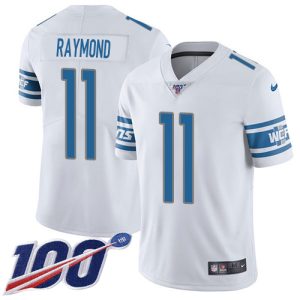 Sleek Fantastic Gorgeous Graceful Lions #11 Kalif Raymond White Youth Stitched NFL 100th Season Vapor Untouchable Limited Jersey