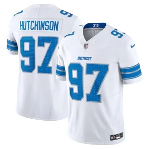 Sleek Gorgeous Premium Aidan Hutchinson Detroit Lions Nike Vapor F.U.S.E. Limited Jersey - White