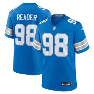 Sleek Luxurious D.J. Reader Detroit Lions Nike Team Game Jersey - Blue