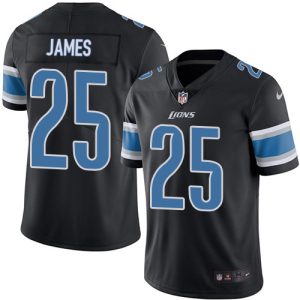 Smart Alluring Sleek Marvelous Lions #25 Craig James Black Men's Stitched NFL Limited Rush Jersey