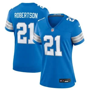 Smart Classic Exquisite Gorgeous Amik Robertson Detroit Lions Nike Women's Team Game Jersey - Blue