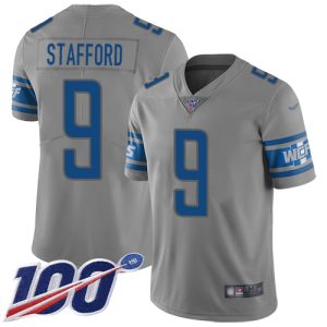 Smart Exquisite High Quality Lions #9 Matthew Stafford Gray Men's Stitched NFL Limited Inverted Legend 100th Season Jersey