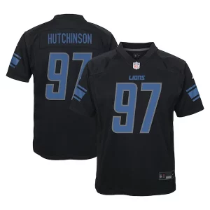 Smart Exquisite Superb Aidan Hutchinson Detroit Lions Nike Youth Game Jersey - Black