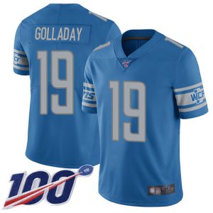 Smart Fantastic Sleek Lions #19 Kenny Golladay Blue Team Color Men's Stitched NFL 100th Season Vapor Limited Jersey