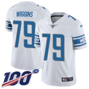 Smart Graceful Elegant Alluring Lions #79 Kenny Wiggins White Men's Stitched NFL 100th Season Vapor Untouchable Limited Jersey