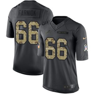 Smart Outstanding Elegant Lions #66 Matt Farniok Black Youth Stitched NFL Limited 2016 Salute to Service Jersey