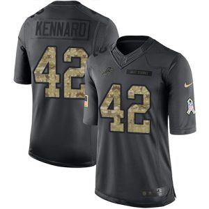 Stunning Impressive Exclusive Lions #42 Devon Kennard Black Youth Stitched NFL Limited 2016 Salute to Service Jersey