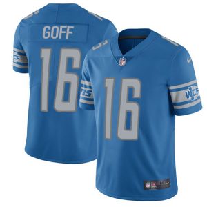 Stylish Attractive Premium Exclusive Detroit Lions #16 Jared Goff Blue Team Color Youth Stitched NFL Vapor Untouchable Limited Jersey