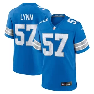 Stylish Dashing Nate Lynn Detroit Lions Nike Game Jersey - Blue