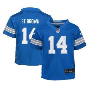 Stylish Graceful Alluring Amon-Ra St. Brown Detroit Lions Nike Preschool Player Game Jersey - Blue