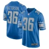 Stylish High Quality Exclusive Riley Patterson Detroit Lions Nike Team Game Jersey - Blue