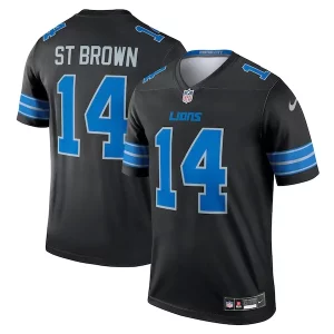 Stylish Impressive Cool Classic Amon-Ra St. Brown Detroit Lions Nike Legend Jersey - Black