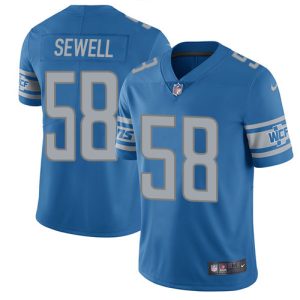 Stylish Luxurious Sleek Comfortable Lions #58 Penei Sewell Blue Team Color Men's Stitched NFL Vapor Untouchable Limited Jersey