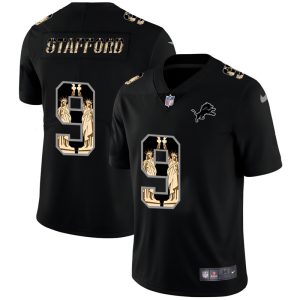 Stylish Modern Dashing Stunning Detroit Lions #9 Matthew Stafford Carbon Black Vapor Statue Of Liberty Limited NFL Jersey