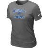 Superb Comfortable Premium Women's Detroit Lions Heart & Soul NFL T-Shirt Dark Grey