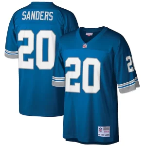 Superb Exquisite Elegant Barry Sanders Detroit Lions Big & Tall 1996 Retired Player Replica Jersey - Blue