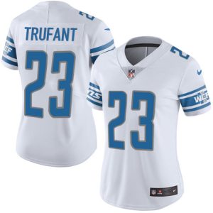 Superb Gorgeous Outstanding Lions #23 Desmond Trufant White Women's Stitched NFL Vapor Untouchable Limited Jersey