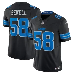 Trendy Attractive Fabulous Penei Sewell Detroit Lions Nike Vapor F.U.S.E. Alternate Limited Jersey - Black