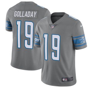 Trendy Gorgeous Modern Stylish Lions #19 Kenny Golladay Gray Men's Stitched NFL Limited Rush Jersey