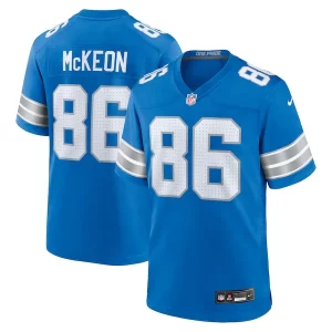 Trendy Sleek Sean McKeon Detroit Lions Nike Game Jersey - Blue