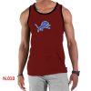 Unique Alluring Graceful Stylish Men's NFL Detroit Lions Sideline Legend Authentic Logo Tank Top Red