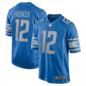 Unique Cool Smart Hendon Hooker Detroit Lions Nike 2023 NFL Draft Pick Game Jersey - Blue