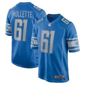 Unique Fabulous Marvelous Alex Mollette Detroit Lions Nike Team Game Jersey - Blue