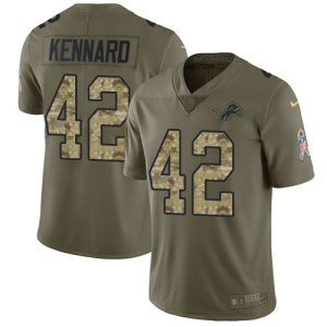 Unique Graceful Stunning Exquisite Lions #42 Devon Kennard Olive/Camo Youth Stitched NFL Limited 2017 Salute to Service Jersey