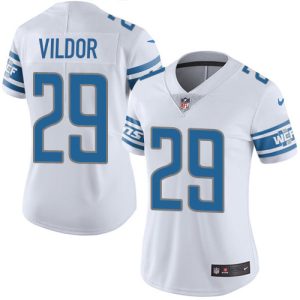 Unique Marvelous Superb Lions #29 Kindle Vildor White Women's Stitched NFL Vapor Untouchable Limited Jersey