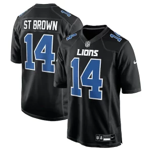 Unique Smart Comfortable Amon-Ra St. Brown Detroit Lions Nike Carbon Fashion Jersey - Carbon Black